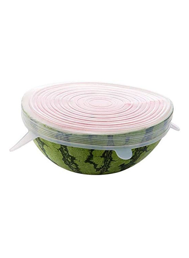 Silicone Stretch Lids - 6 Pack White - Image 2