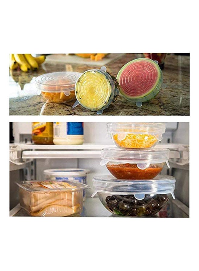 Smart Stretch Silicone Food Covers White - Image 2