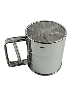 Generic Stainle Steel Single Layer Powder Flour Sieve Silver  - Image 2