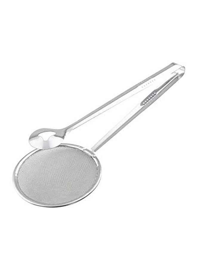 ماركة غير محددة Stainless Steel Fried Food Spoon Scoop Colander Kitchen Silver  - Image 2