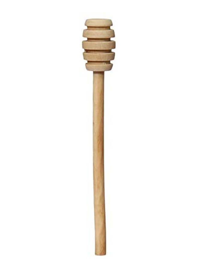 Wooden Honey Dipper Beige 