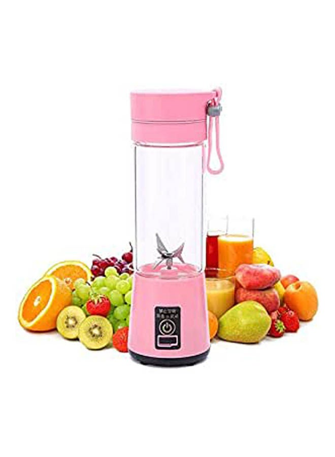 Personal Usb Electric Juicer Cup Pink 380ml