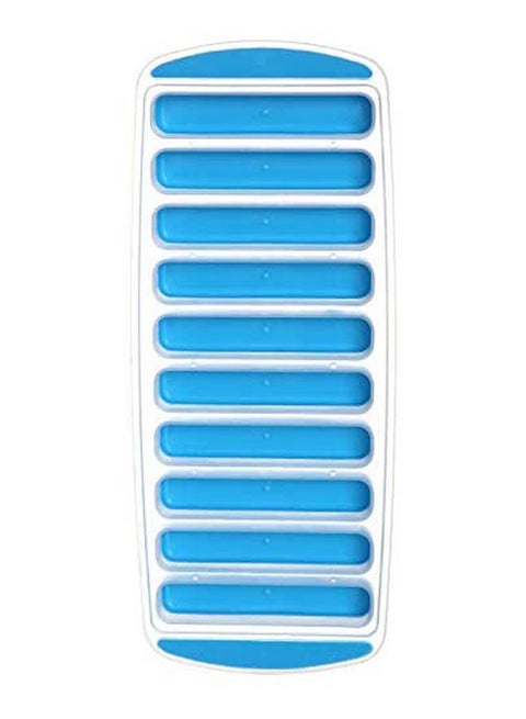Plastic And Silicon Ice Mold Blue