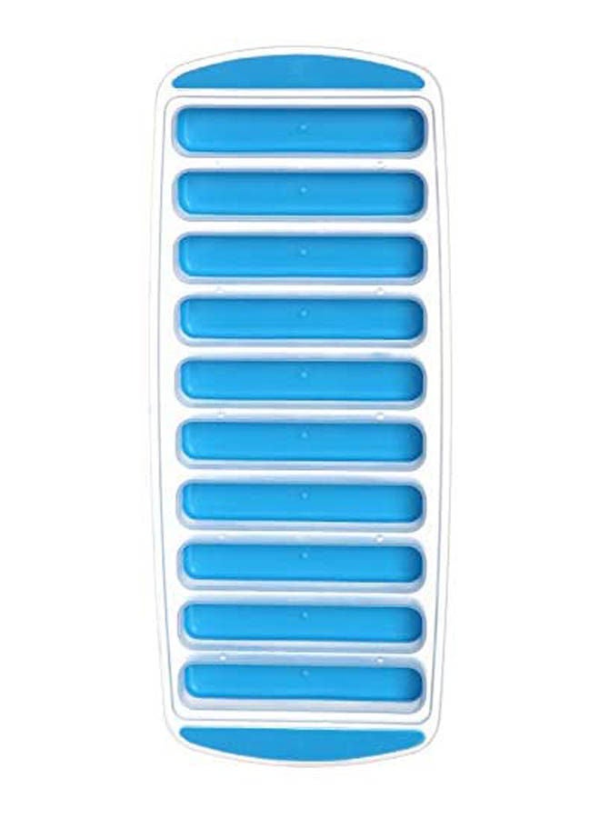 Plastic And Silicon Ice Mold Blue