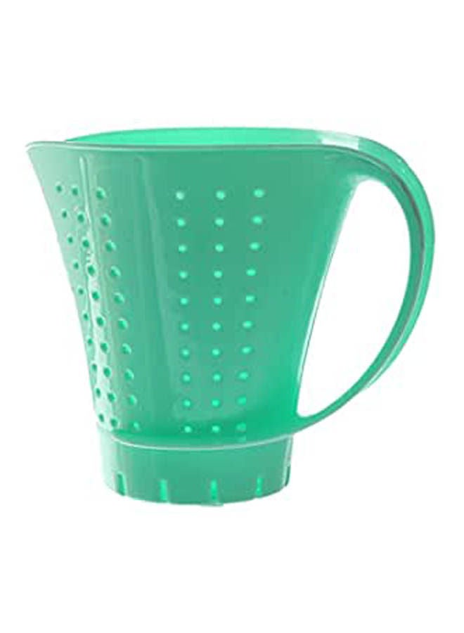 Plastic Rice Strainer Cup Shape Green 