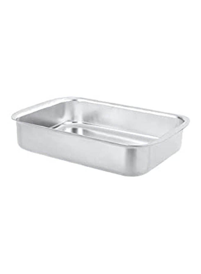 Generic - Rectangular Aluminium Tagine Silver - Image 1