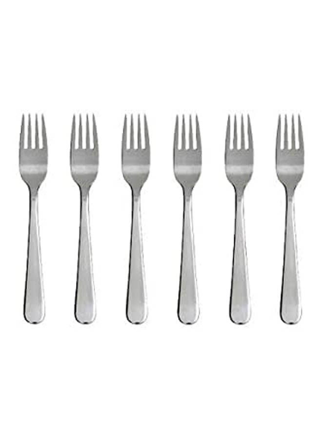 Pack Of 6 Salad Fork Silver