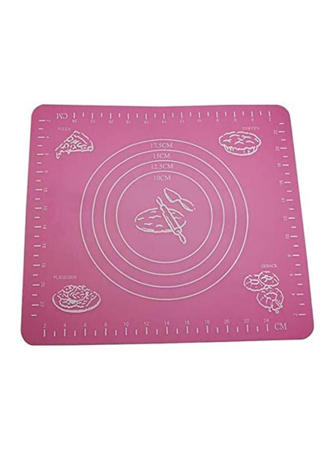 Silicone Baking Mat For Pastry Rolling With Measurements Pastry Rolling Mat Pink 