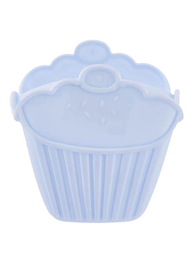 Silicone Cupcake Shaped Pot Holder Blue