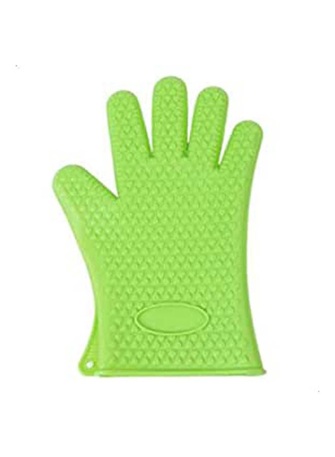 Silicone Glove Kitchen Heat Resistant Gloves Temperature Resistant Gloves Green