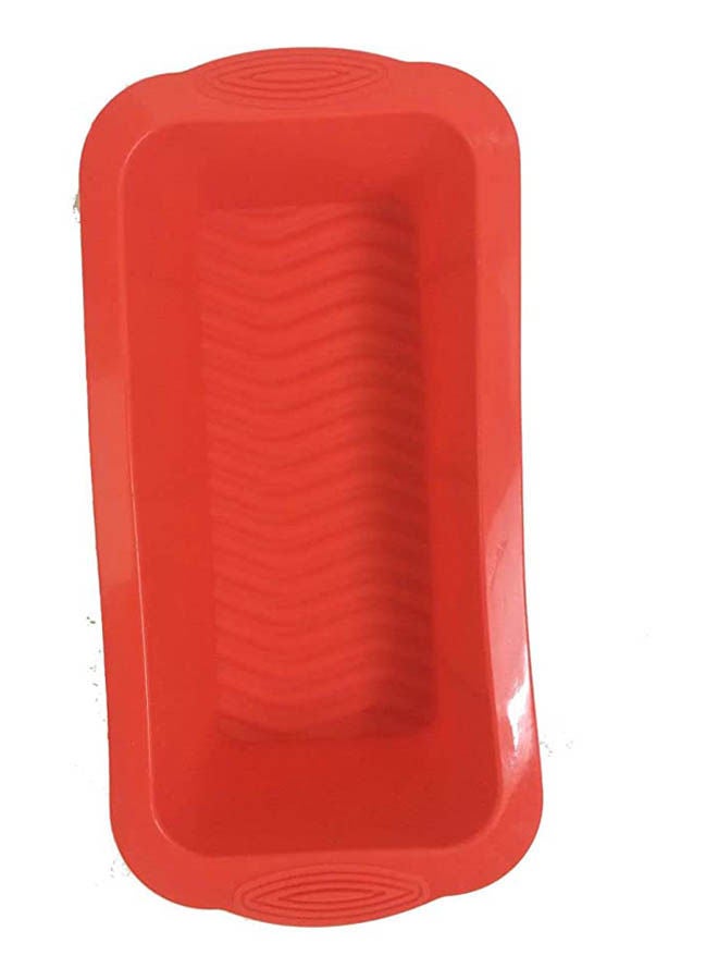 Generic - Silicone Rectangular Mold For Making English Cake Bread And Sweets Red - Image 1