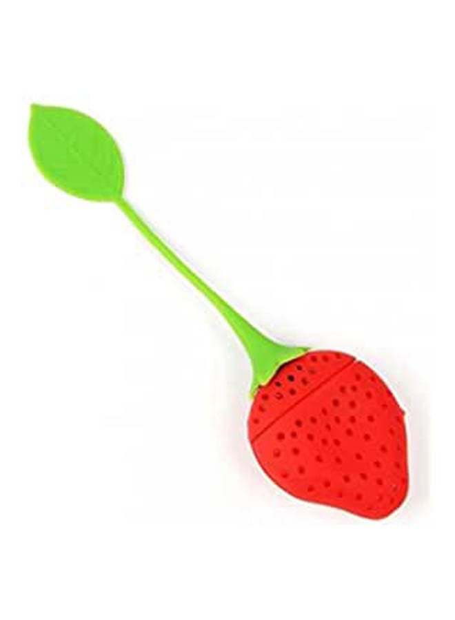 Silicone Strawberry Design Loose Tea Leaf Strainer Herbal Spice Infuser Filter Tools Red