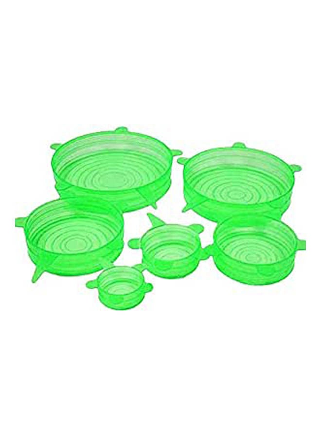 Silicone Stretch Fresh Food Cover Stretch Lids 6 Pack Of Various Sizes Green - v1651924853/N53278284A_1