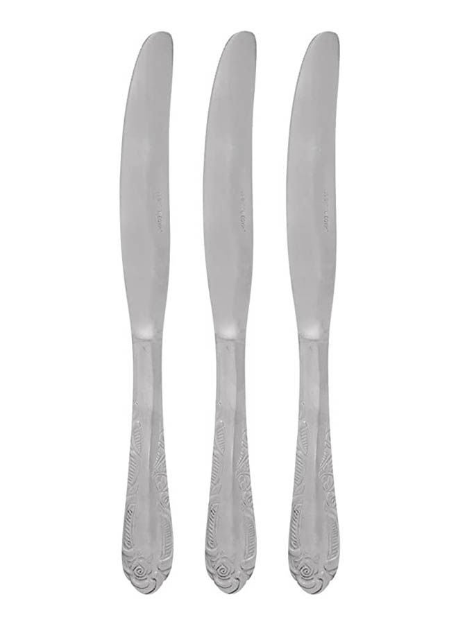 ماركة غير محددة Stainless Knife Set Of 3 Silver 