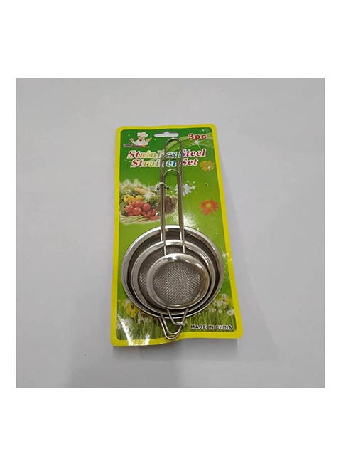Tea Infusers Set Of 3 Pieces Silver