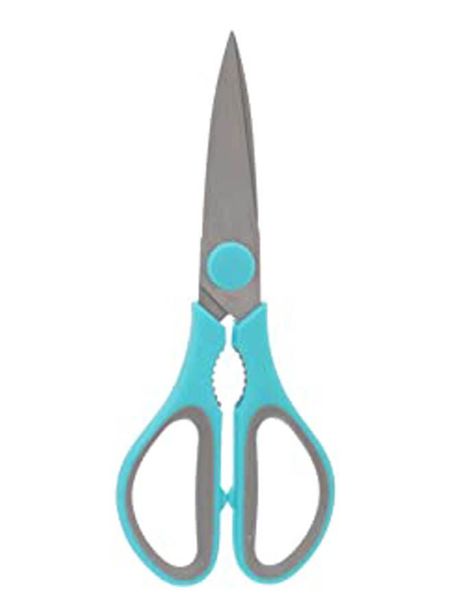 Vegetable Scissors With Stainless Steel Blade Plastic Handle And Cover Blue