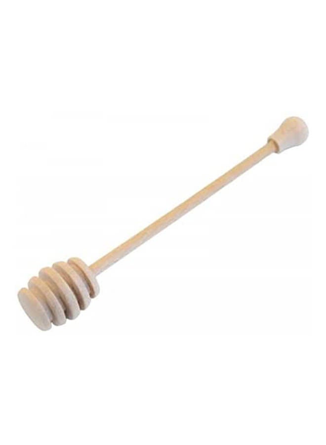 Wooden Honey Spoons 5 Pieces Beige 