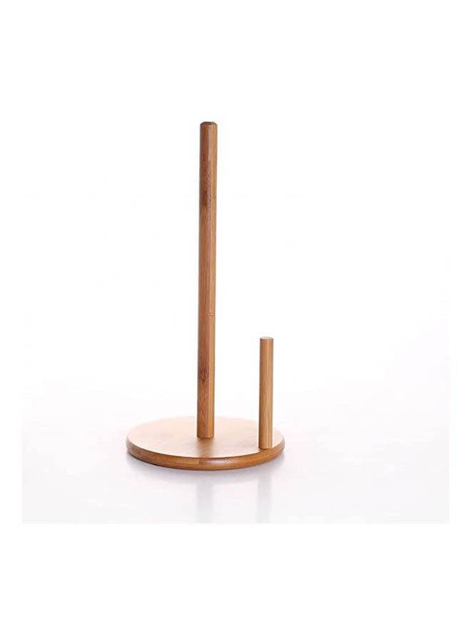 Wooden Tissue Stand Beige