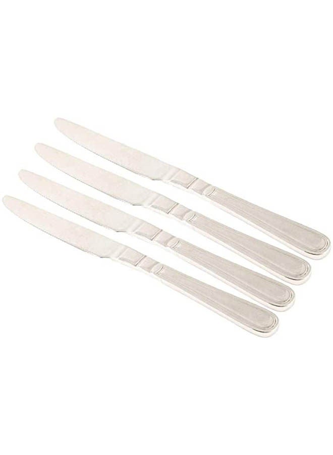 Celebration Dinner Knife 4 Pcs Silver