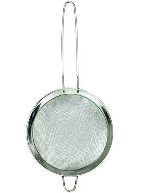 Classic Tea Stainer Set with Handle 4 Pcs Silver