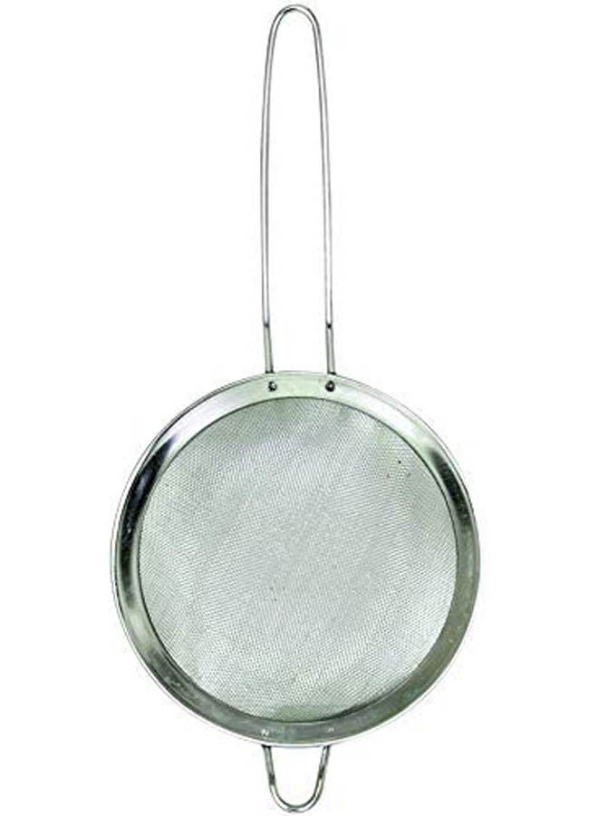 Classic Tea Stainer Set with Handle 4 Pcs Silver