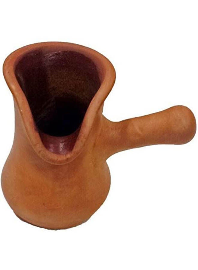 Coffee Pot Stoneware 3 Cup Brown