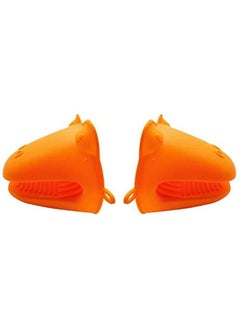 Generic Cooking Mini Microwave Baking Hand Clip Orange 