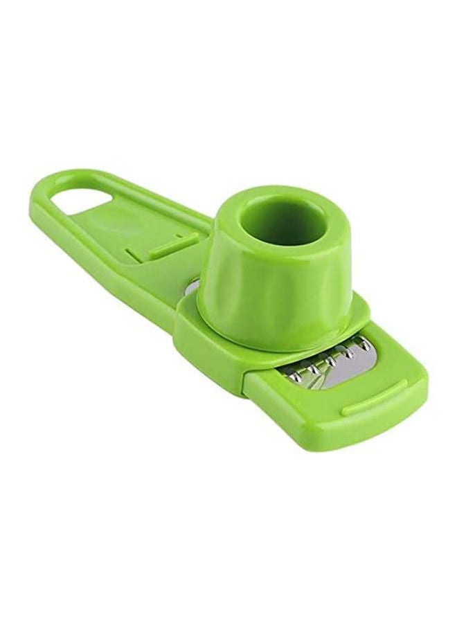 Generic Multifunctional Mini Ginger Garlic Grinding Planer Planing Slicer Cooking Tool Kitchen Accessories Green/SIlver 