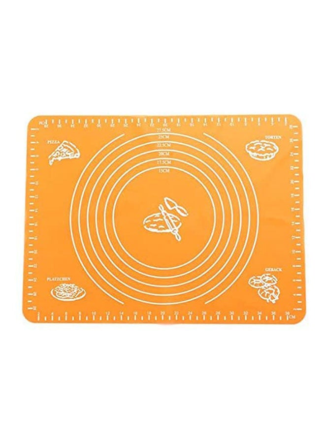 Non-Stick Mat Rolling Dough Liner Pad Pastry Cake Bakeware Paste Flour Table Sheet Orange 
