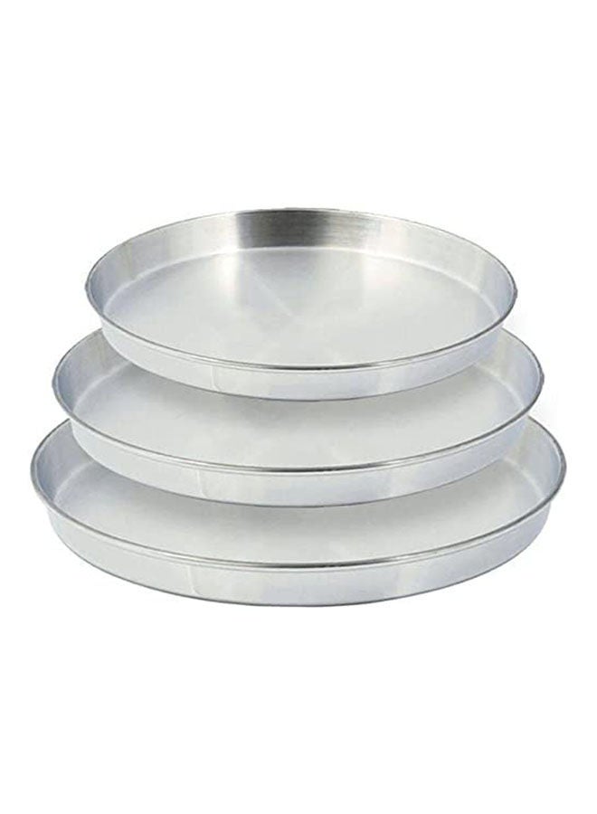 Oven Tray Set 3 Pcs 26/28/30 Silver