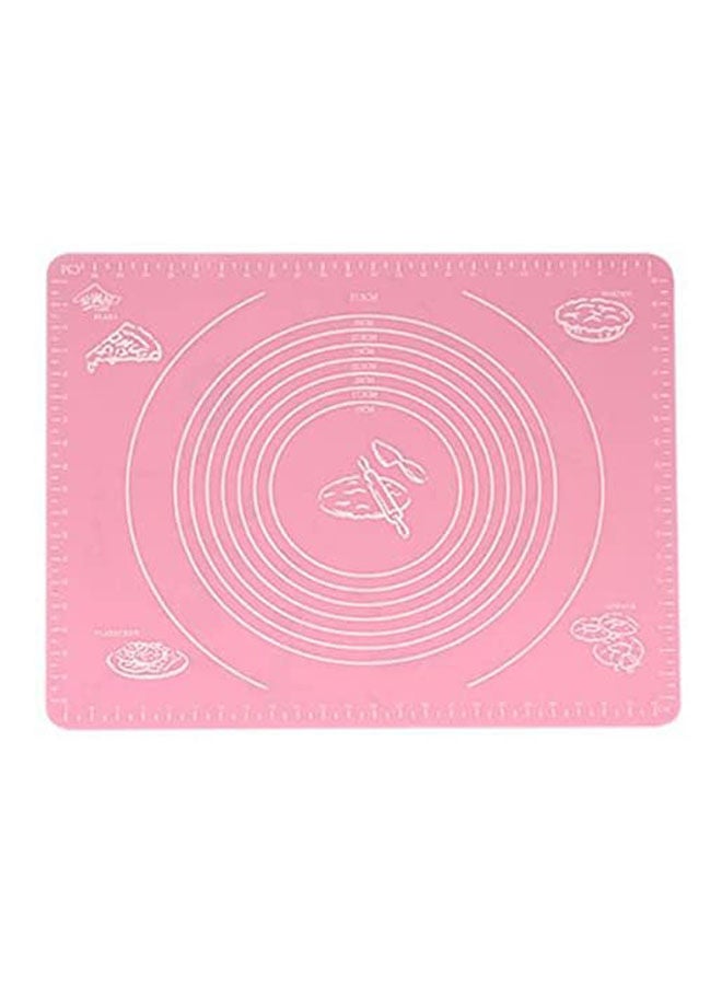 Baking Mat Thickening Flour Rolling Scale Mat Kneading Dough Pad Baking Pastry Rolling Mat Bakeware Liners Pink 40x30cm 