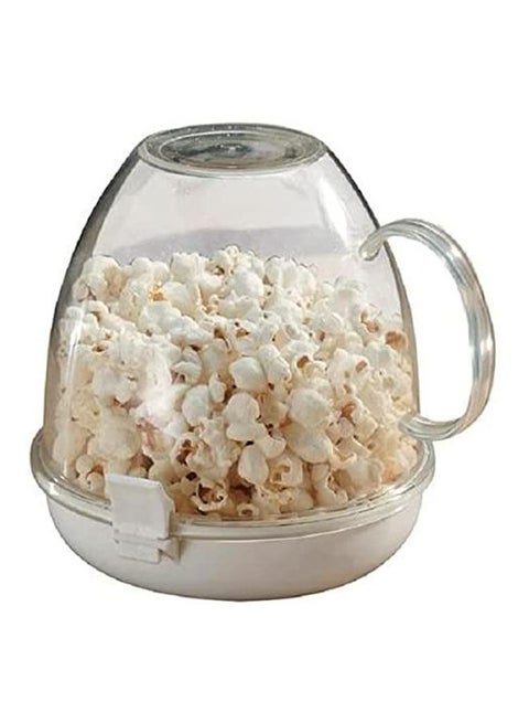 Popcorn Maker In The Microwave White/Clear