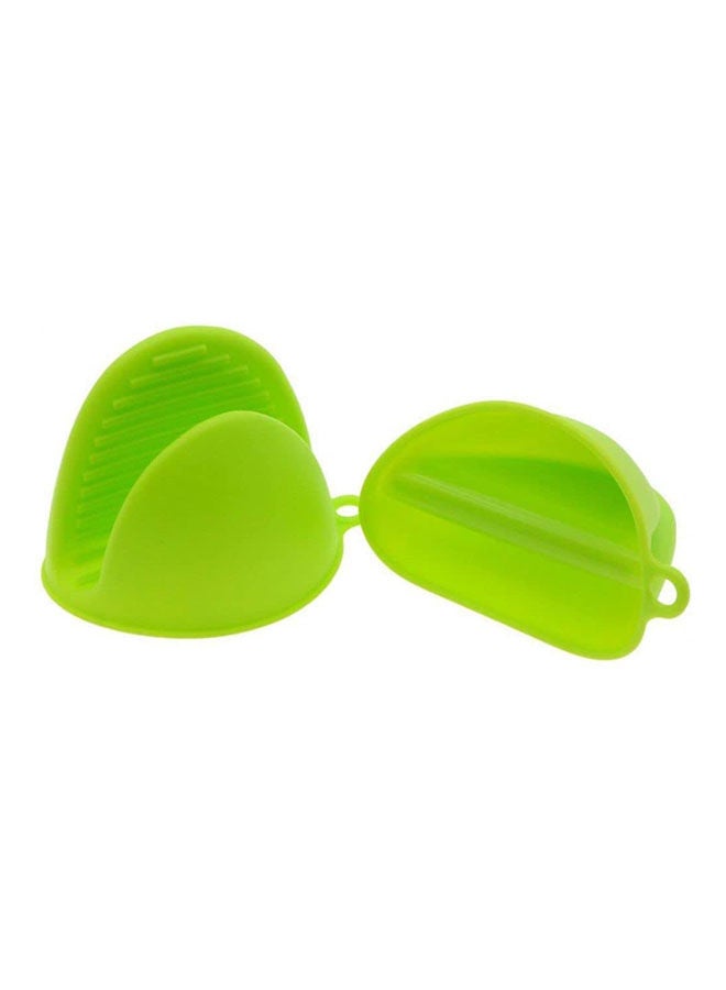 Generic - Pot Holder Oven Gloves Cooking Pinch Grips Mitts Silicone Insulated Hand Clip Potholder For Kitchen, Heat Resistant Green - Image 1