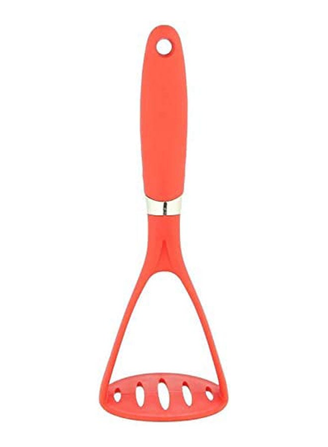 Potato And Vegetables Masher With Silicon Handle Red