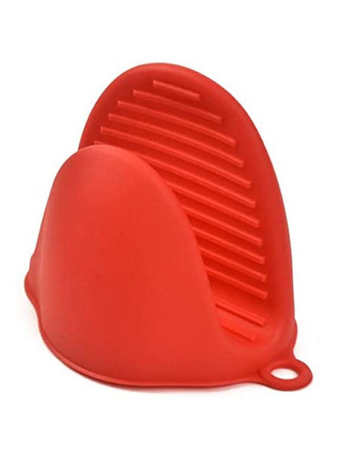 High Temperature Thermal Insulation Anti-Slip Baking Oven Microwave Oven Chuck Glove Red 8x11cm