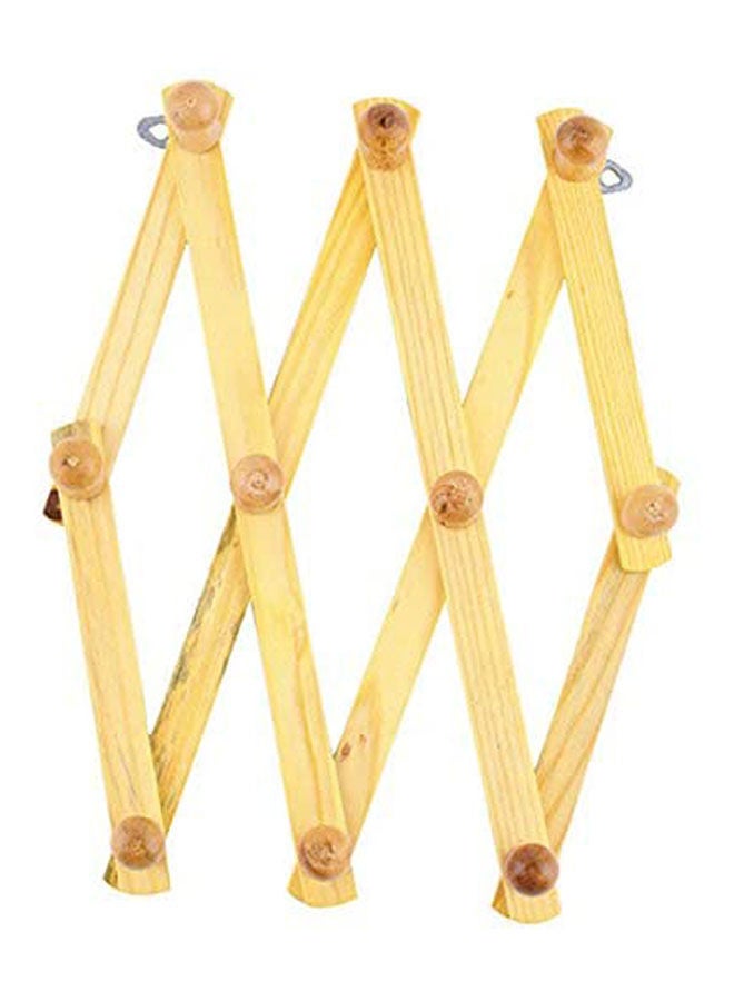 Generic - Solid Wooden Hanger Rack Clothes Hanger Beige - Image 1