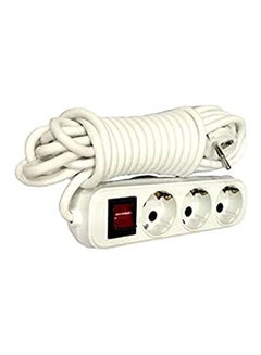 System Max Power Strip 3 Inputs 6 Meter Wire White