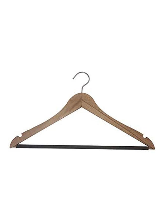 Wooden Hanger With Hose Beige 