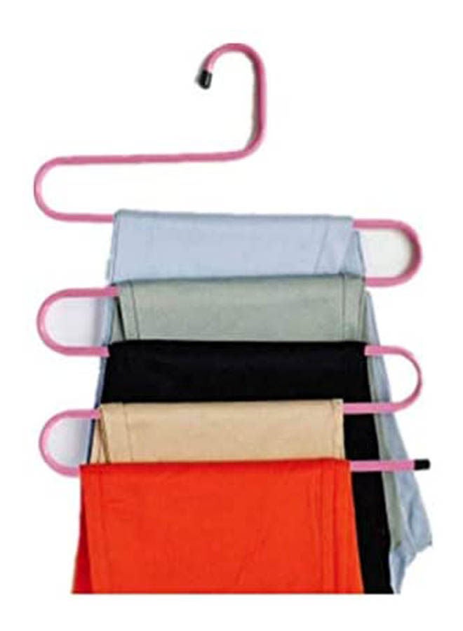 ماركة غير محددة Trouser Rack Magic Multi Layer Hanger Anti Skid Pants Hanging No Trace Trousers Rack Pink  - Image 2