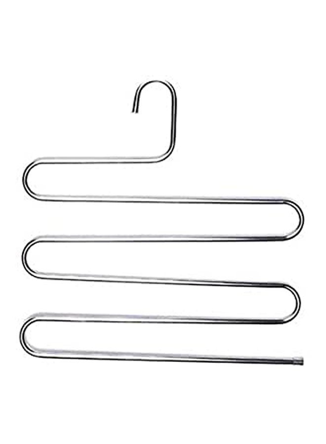 Storage S Type Pants Trousers Hanger Multi Layers Clothing Towel Storage Rack Closet Space Saver Silver  - Image 1