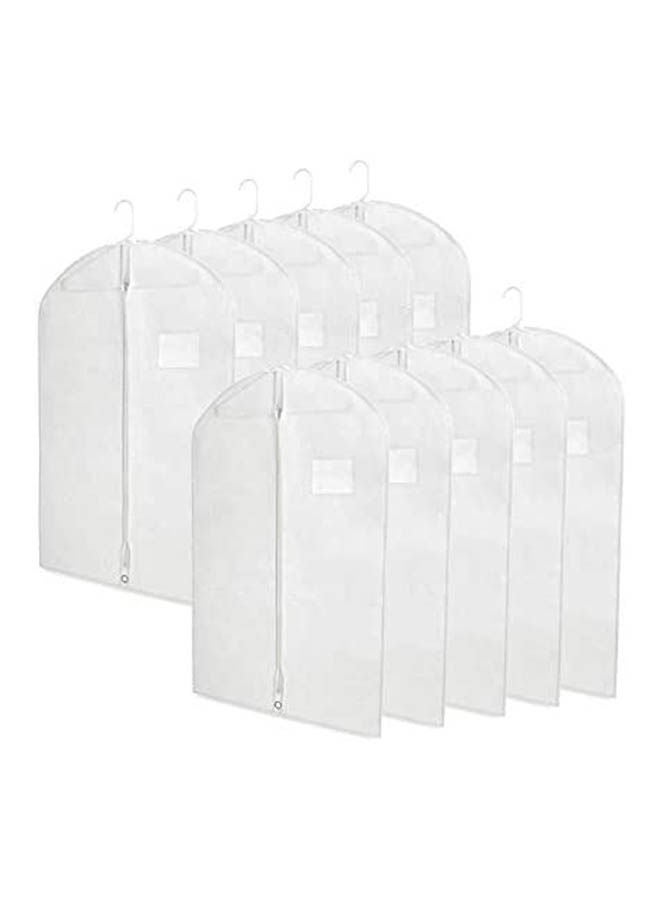 Breathable Garment Bags For Storage Of Suits Or Dresses White  - Image 1