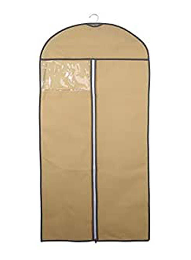Generic - Breathable Zipper Type Suit Cover Hanging Garment Clothes Protector Bags Brown - Image 1