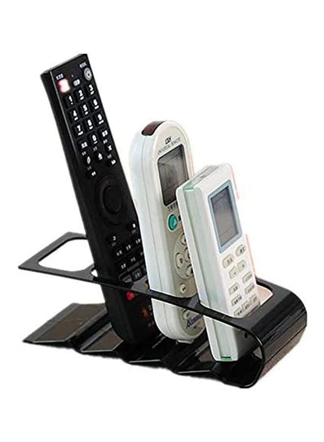 Creative Multi-Compartment Desktop Storage Rack Tv Remote Control Organizer Storage Shelf Four-Frame Storage Rack Practical Home Black  - Image 2
