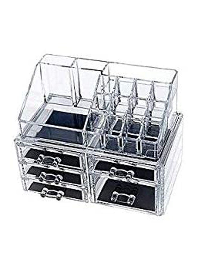 Generic - 5 Drawer Makeup Organizer Set Clear - Image 1