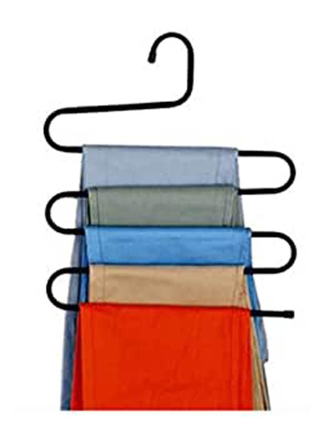 Multi Pants Hangers Rack For Closet Organization Stainless Steel S Shape Layer Clothes Hangers Black  - Image 1