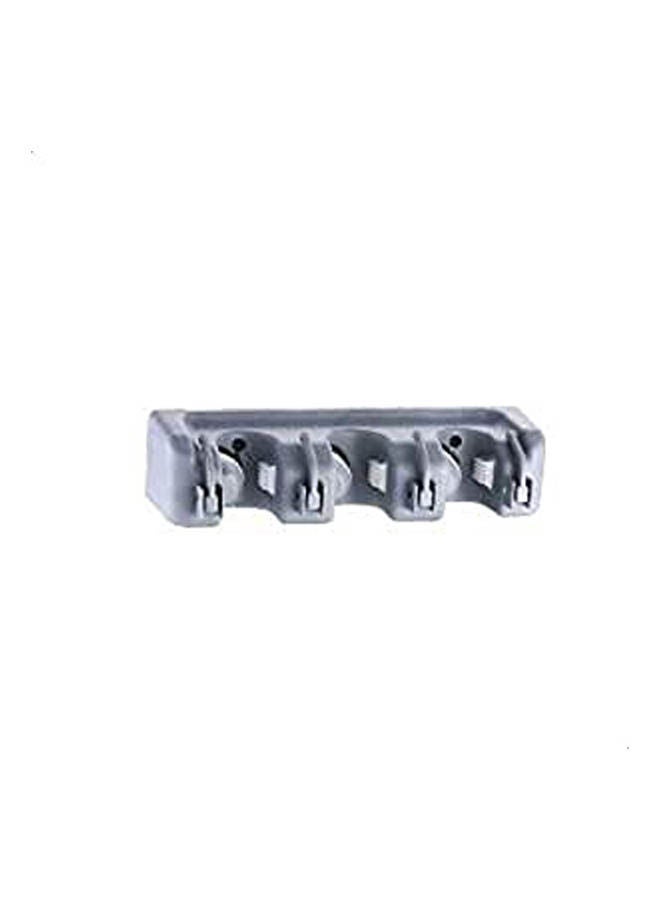 Multifunction Household Mop And Broom Plastic Wall Mount Umbrella Storage Rack Position Hooks White 