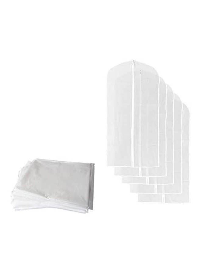 Pack Of Clothes Dress Protector Moistureproof Dustproof Cover Garment Suit Skirt Bag Organizer White 60x135cm  - Image 2