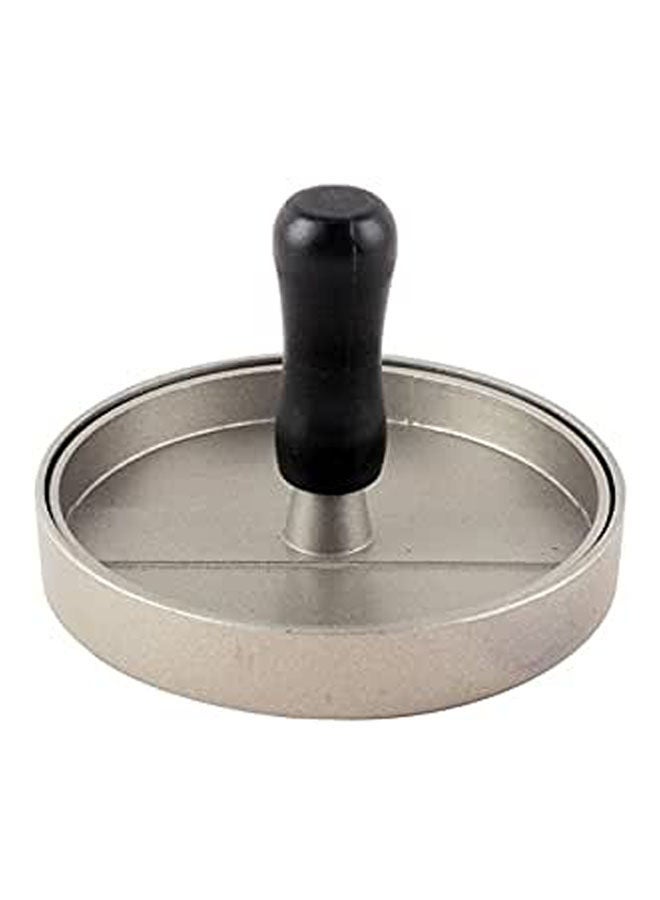 Coating Round Shape Hamburger Press Silver 