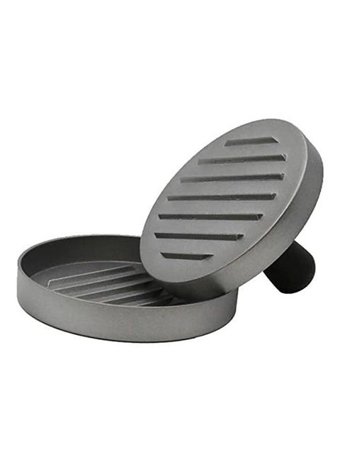 Coating Round Shape Hamburger Press Silver