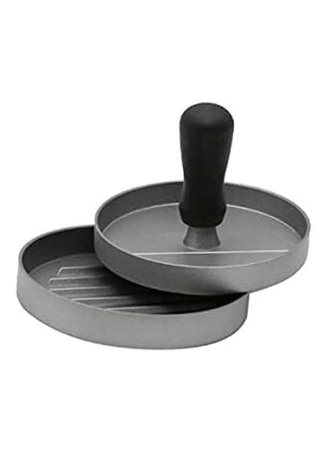 Coating Round Shape Hamburger Press Silver
